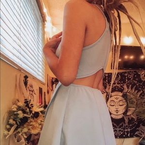 light blue prom dress//